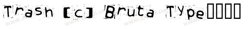 Trash (c) Bruta Type字体转换